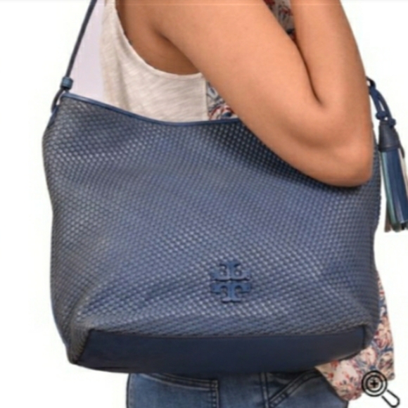 Tory Burch Handbags - Tory Burch Thea Woven Shoulder Bag